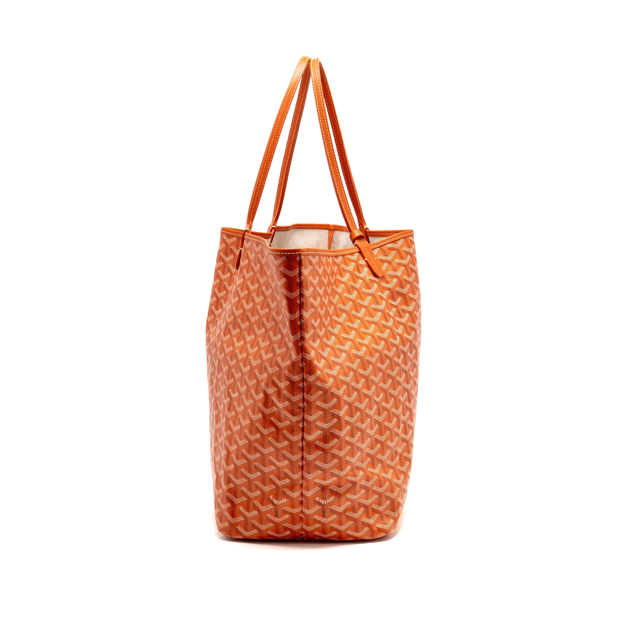 GOYARD SAINT LOUIS GM TOTE BAG GOYARDINE CANVAS ORANGE SHW