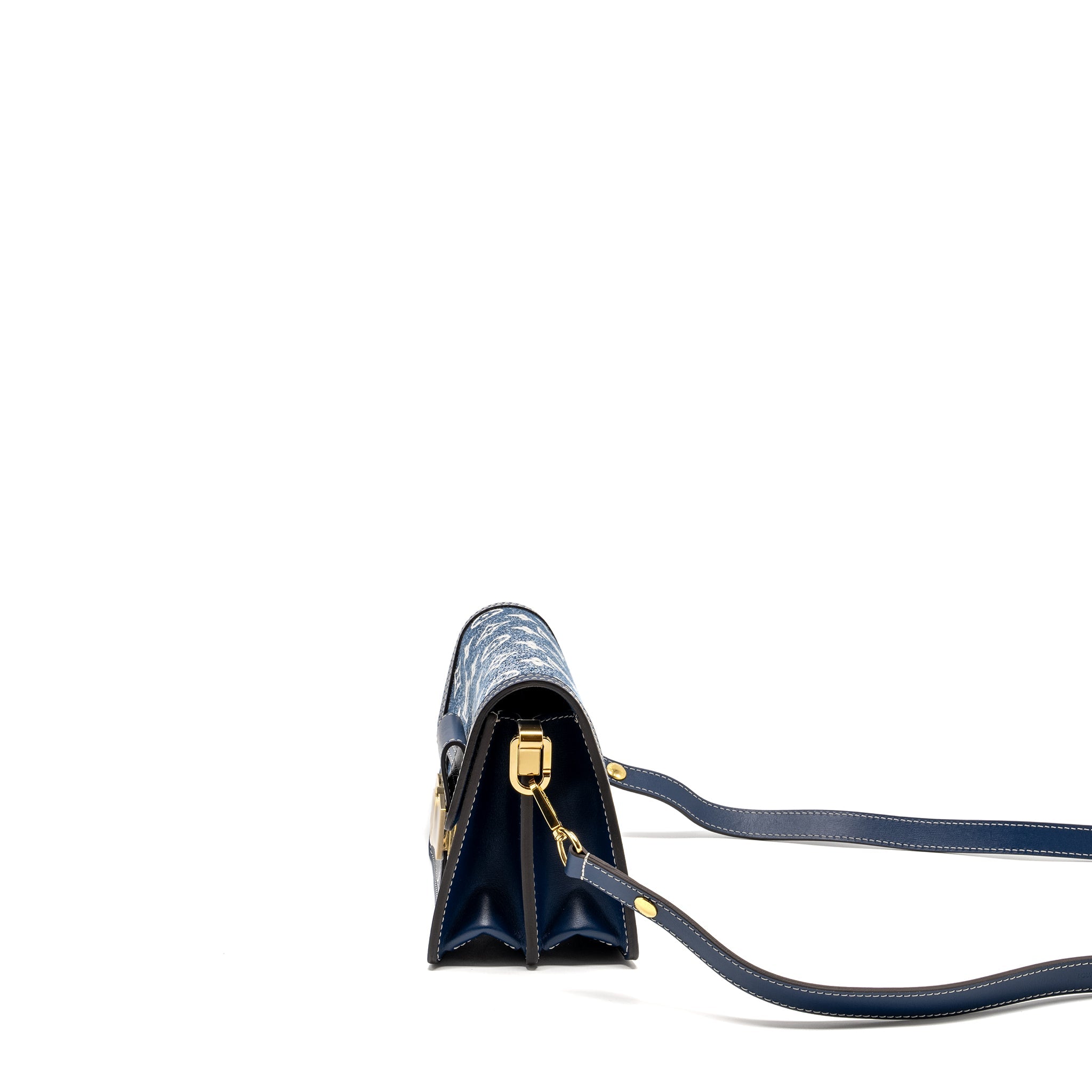 LOUIS VUITTON MINI DAUPHINE DENIM BLUE GHW