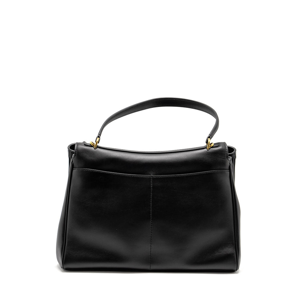 BALENCIAGA MEDIUM RODEO HANDBAG SMOOTH CALFSKIN BLACK GHW