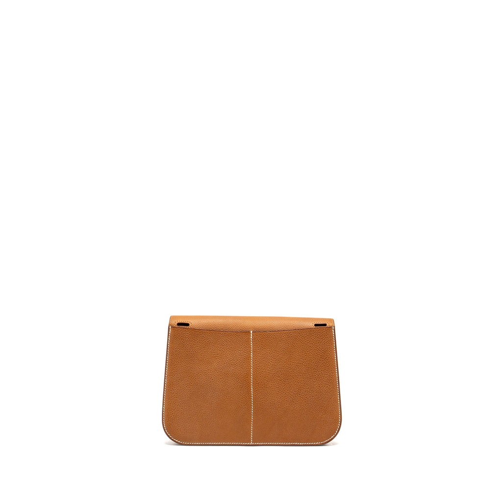 HERMES HALZAN 25 BARENIA FAUBOURG FAUVE GHW