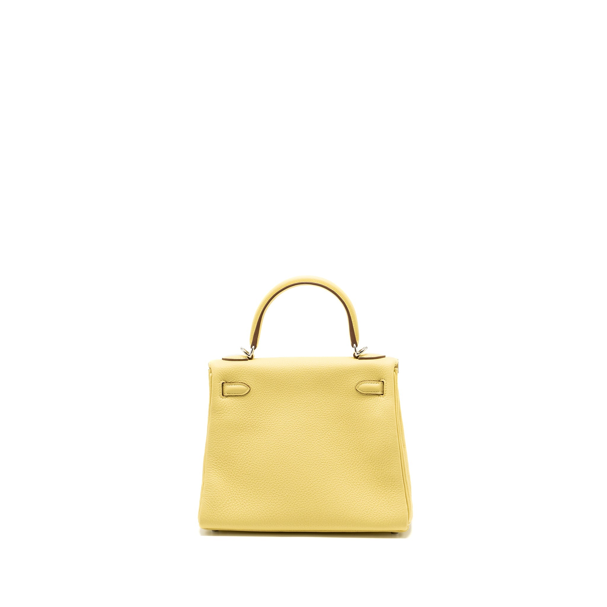 HERMES KELLY 25 TOGO 1Z JAUNE POUSSIN SHW