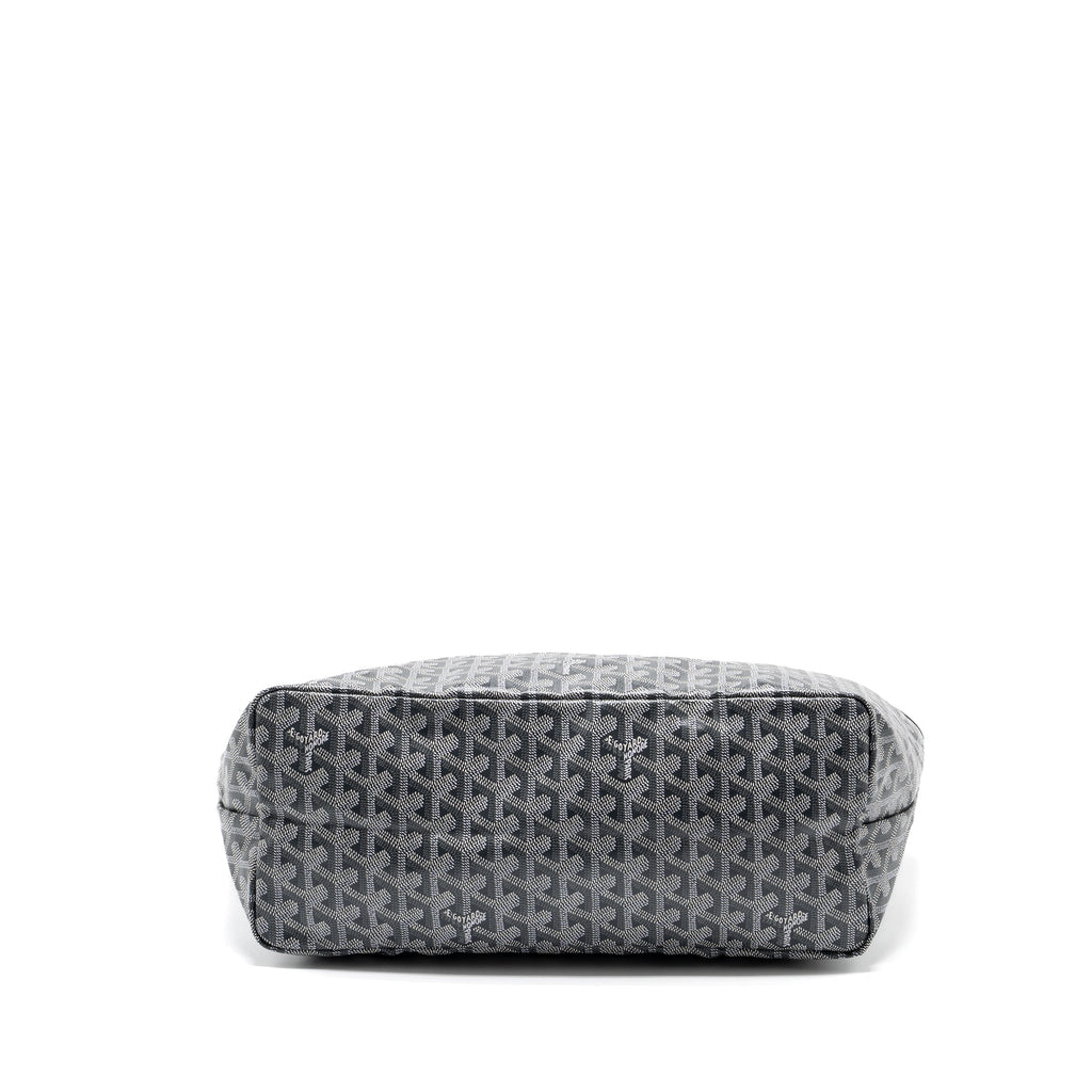 GOYARD SAINT LOUIS PM TOTE BAG GOYARDINE CANVAS GREY SHW
