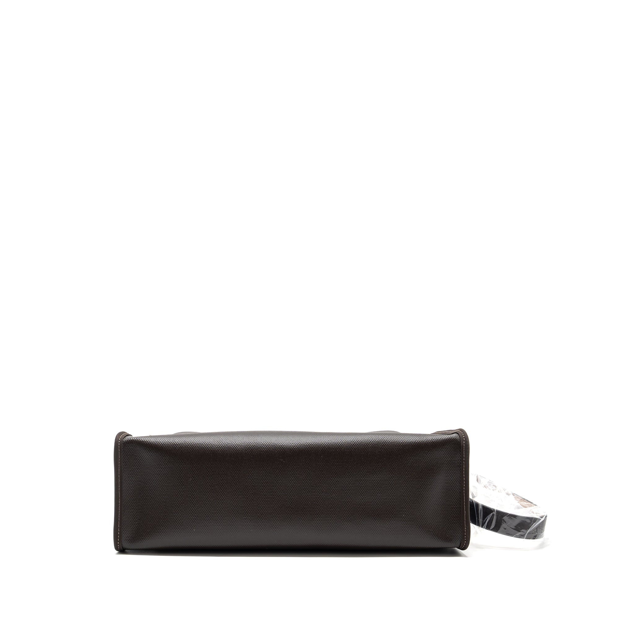 HERMES HERBAG 31 ZIP BAG CANVAS / HUNTER EBENE / ECRU SHW