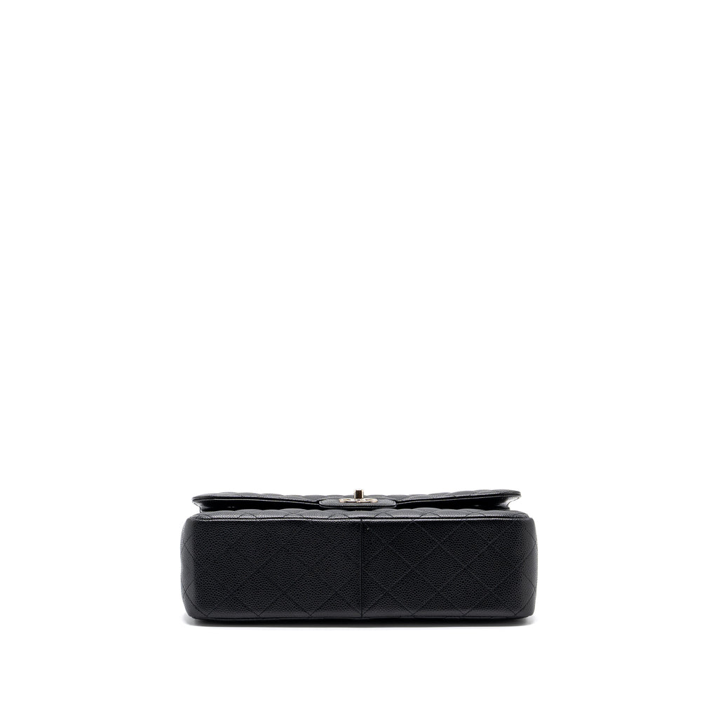 CHANEL JUMBO CLASSIC DOUBLE FLAP CAVIAR BLACK SHW
