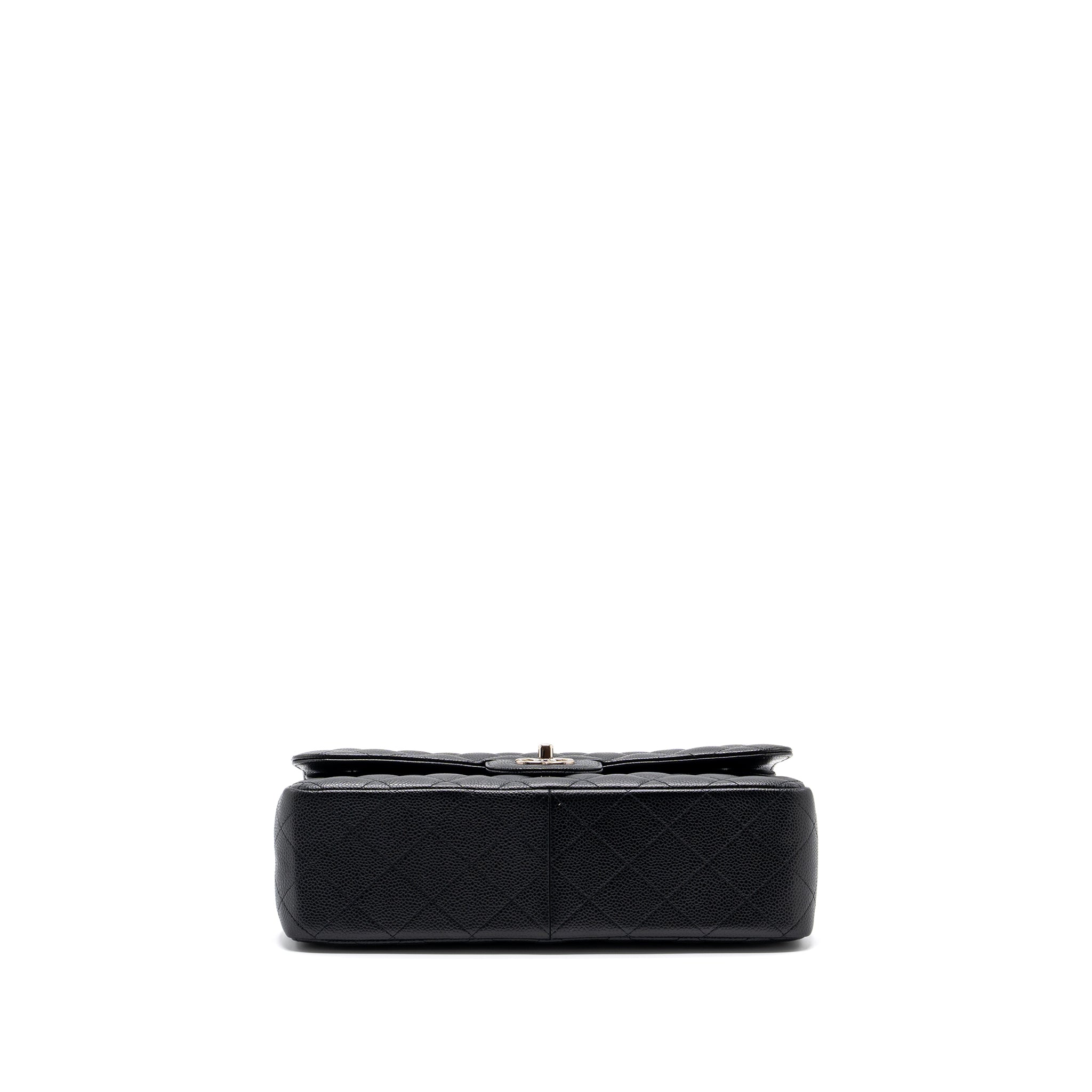 CHANEL JUMBO CLASSIC DOUBLE FLAP CAVIAR BLACK SHW