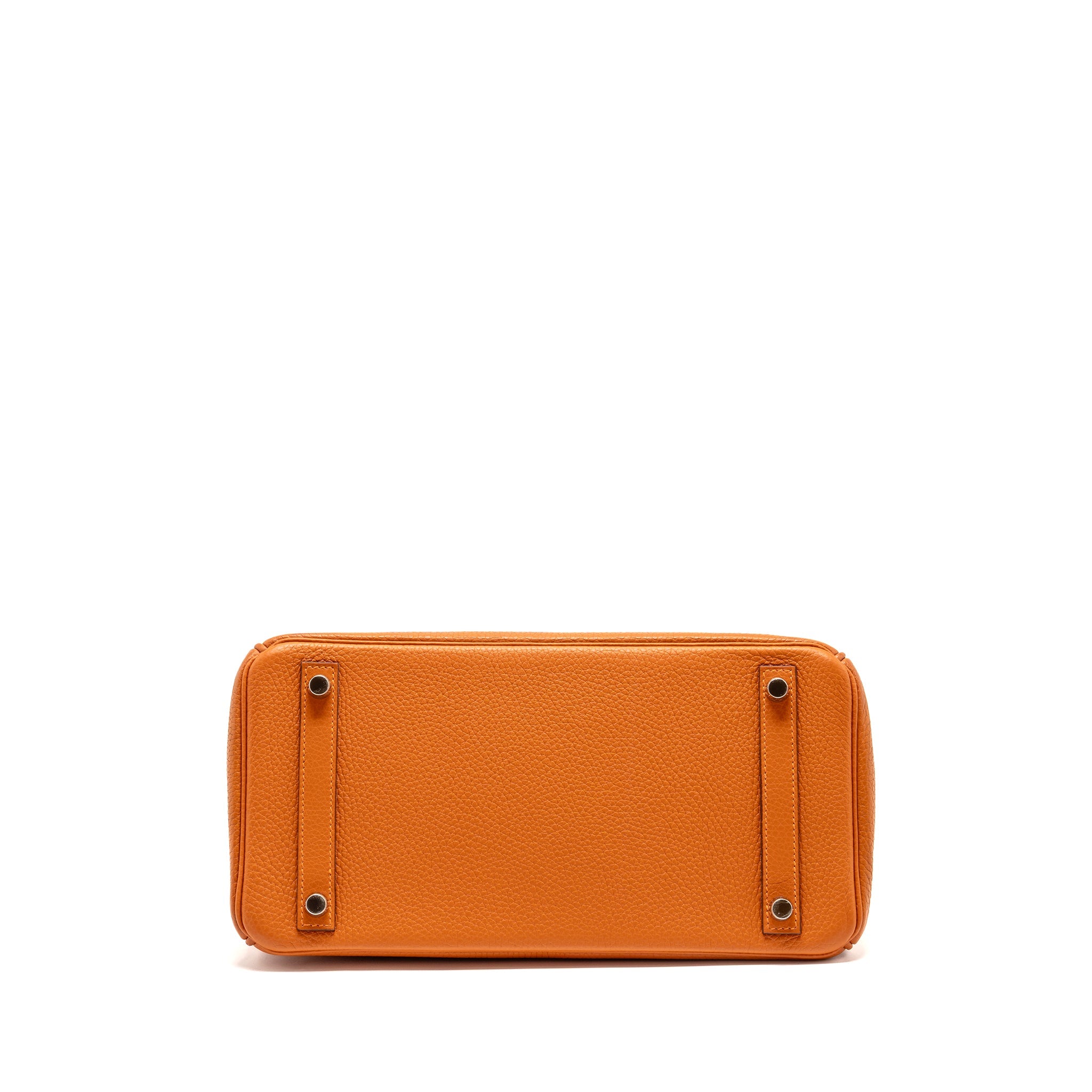 HERMES BIRKIN 30 CLEMENCE ORANGE SHW