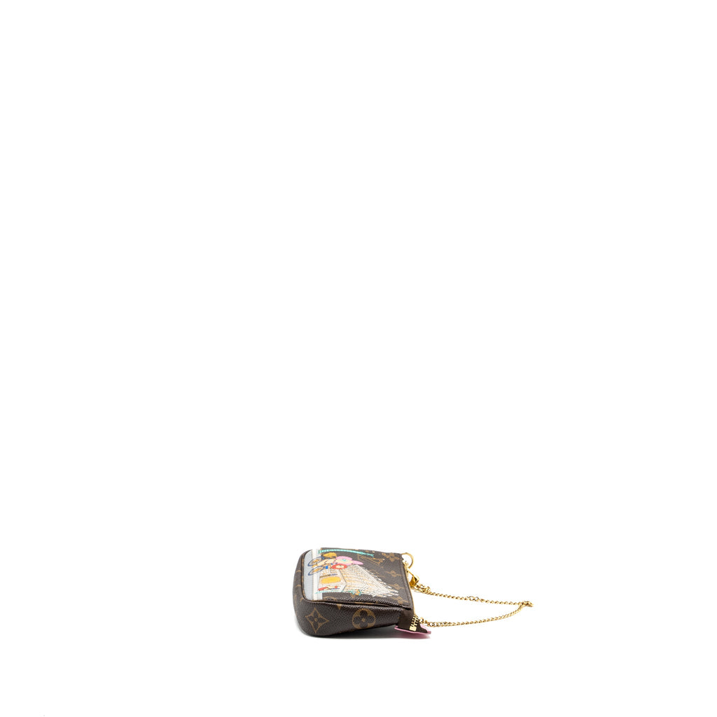 LOUIS VUITTON MINI POCHETTE HOLIDAY LIMITED PRINT MONOGRAM CANVAS GHW