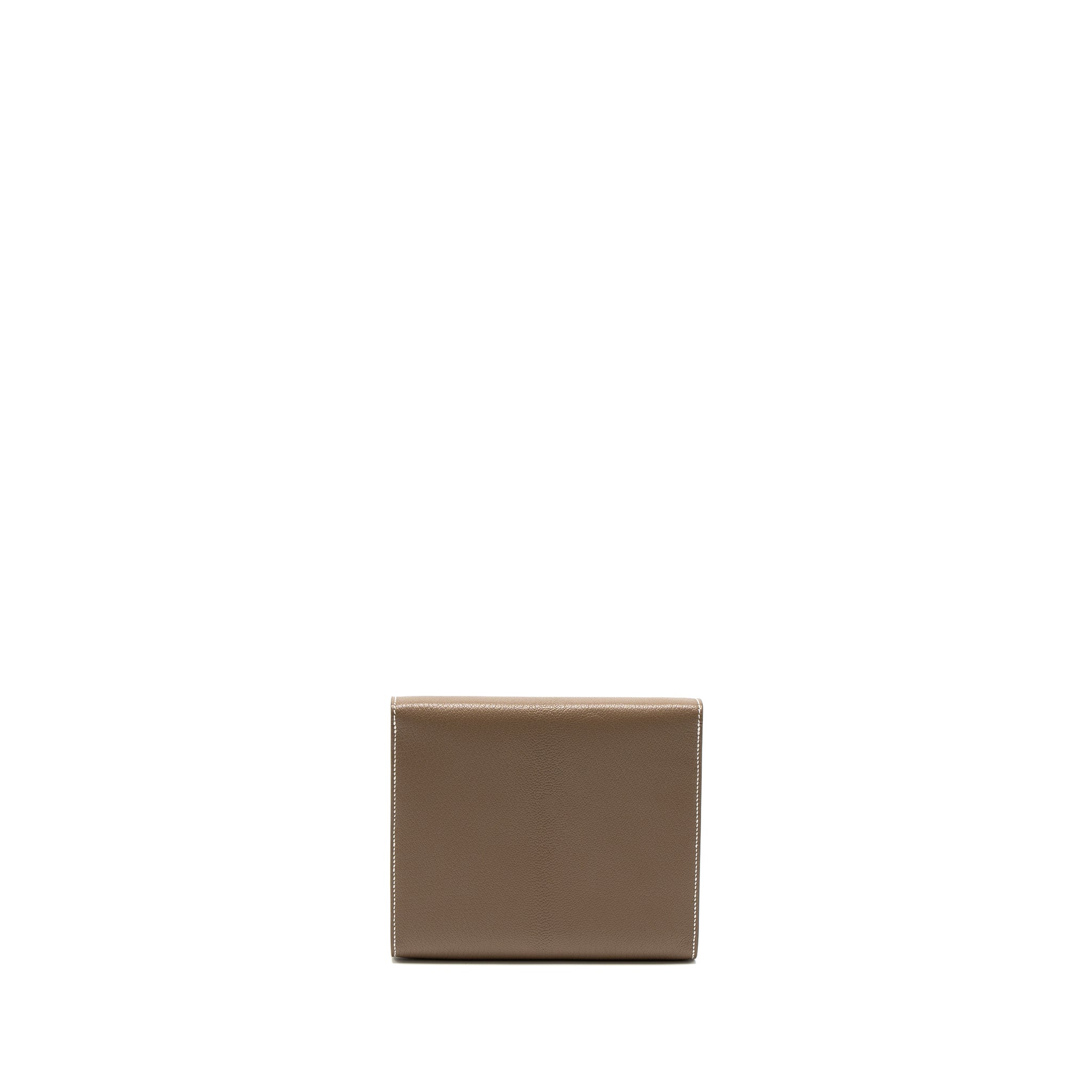 HERMES CLIC 16 WALLET CHÈVRE MYSORE ETOUPE GHW