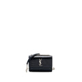SAINT LAURENT/YSL MINI SUNSET BAG CROCODILE-EMBOSSED CALFSKIN NAVY SHW