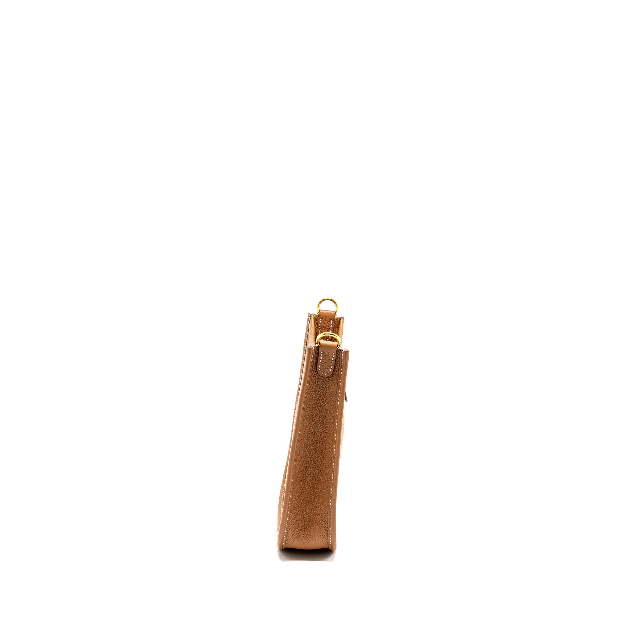 HERMES MINI EVELYNE TAURILLON MAURICE GOLD GHW