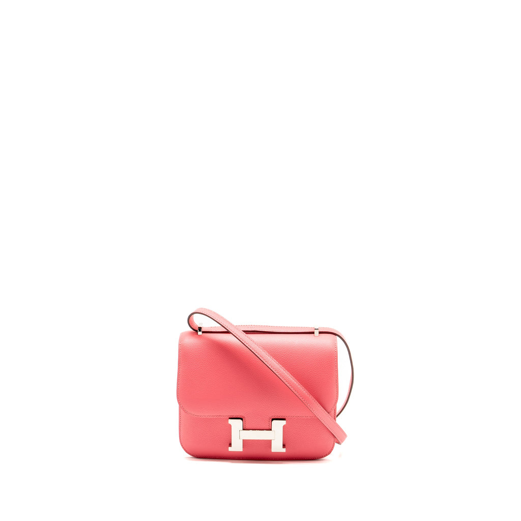 HERMES MINI CONSTANCE EVERCOLOR 8W ROSE AZALEE SHW