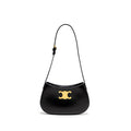 CELINE MEDIUM TILLY CHIC SHOULDER BAG SHINY CALFSKIN BLACK GHW