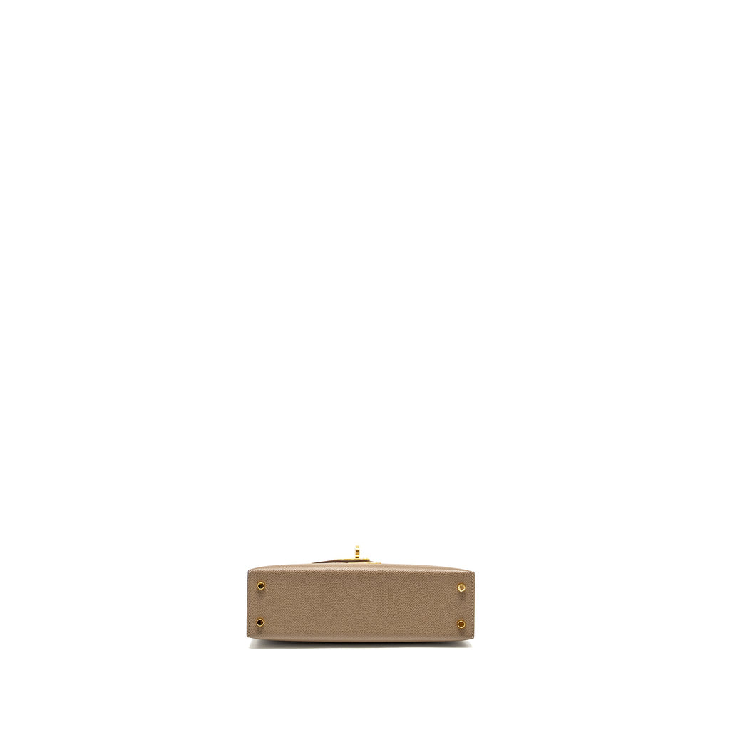 HERMES MINI KELLY II SPECIAL ORDER EPSOM ETOUPE / TRENCH GHW