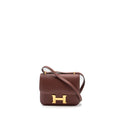 HERMES MINI CONSTANCE EVERCOLOUR ROUGE H GHW