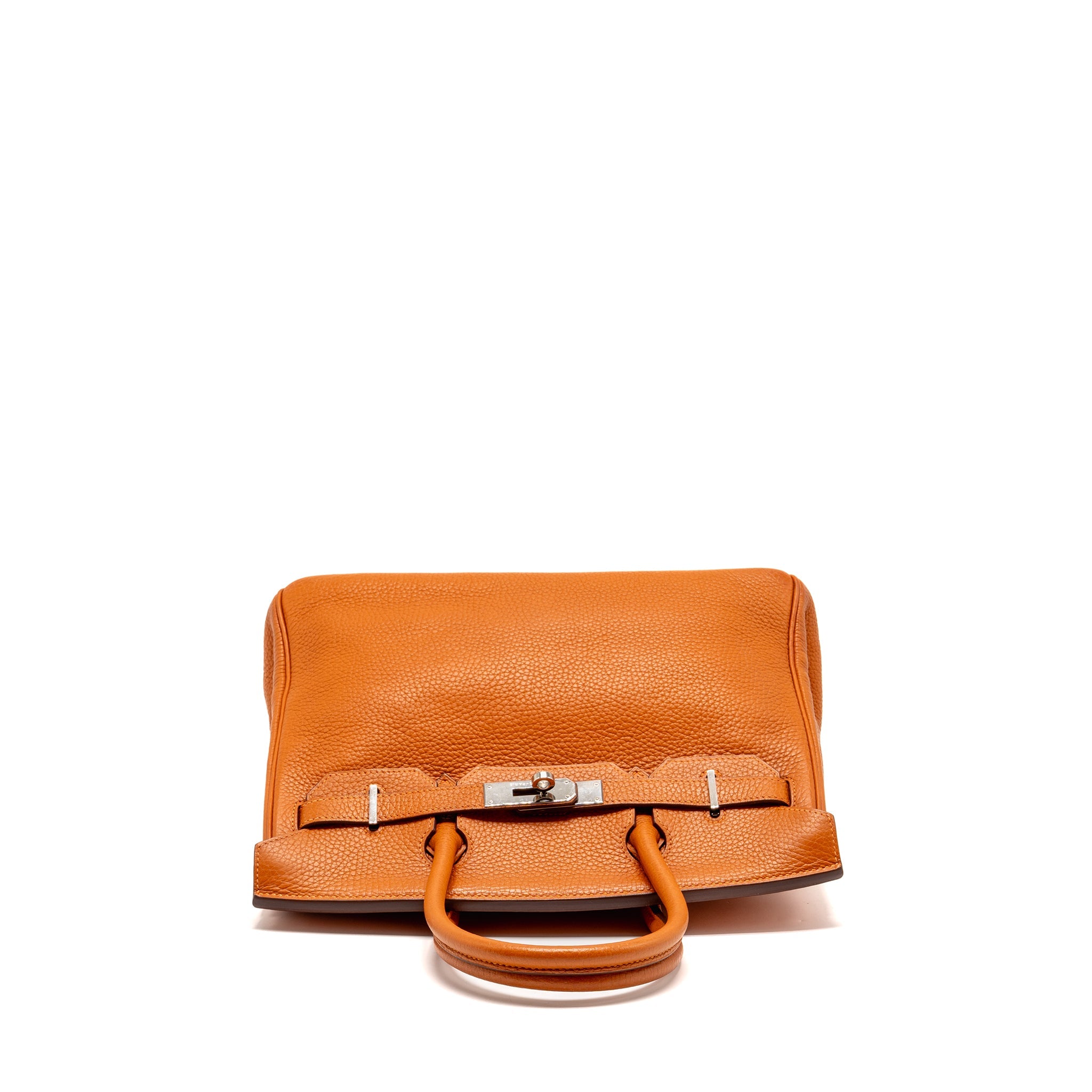 HERMES BIRKIN 30 CLEMENCE ORANGE SHW