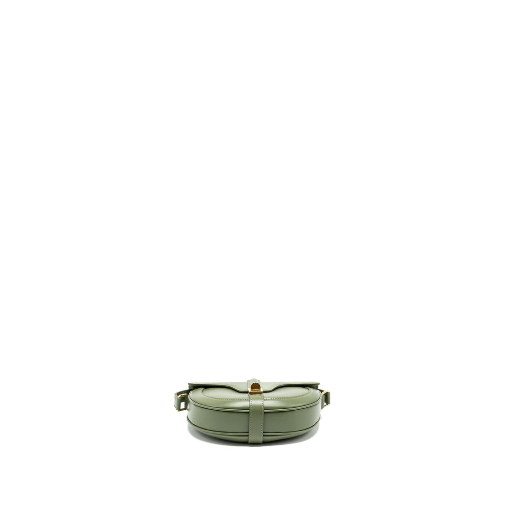 CELINE SMALL BESACE BAG CALFSKIN LIGHT KHAKI GHW