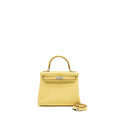 HERMES KELLY 25 TOGO 1Z JAUNE POUSSIN SHW