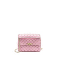 VALENTINO MEDIUM ROCKSTUD SPIKE BAG LEATHER PINK GHW