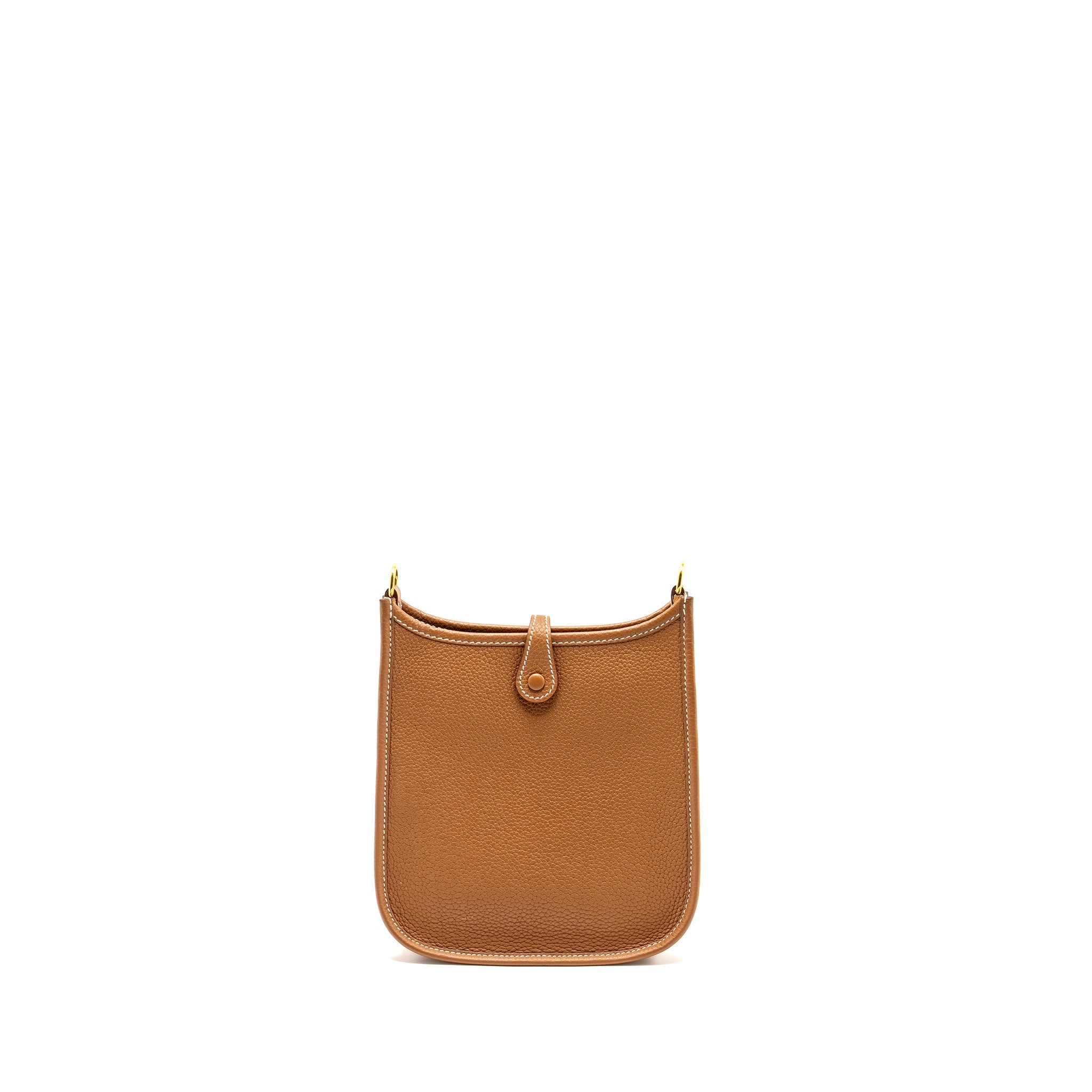 HERMES MINI EVELYNE TAURILLON MAURICE GOLD GHW