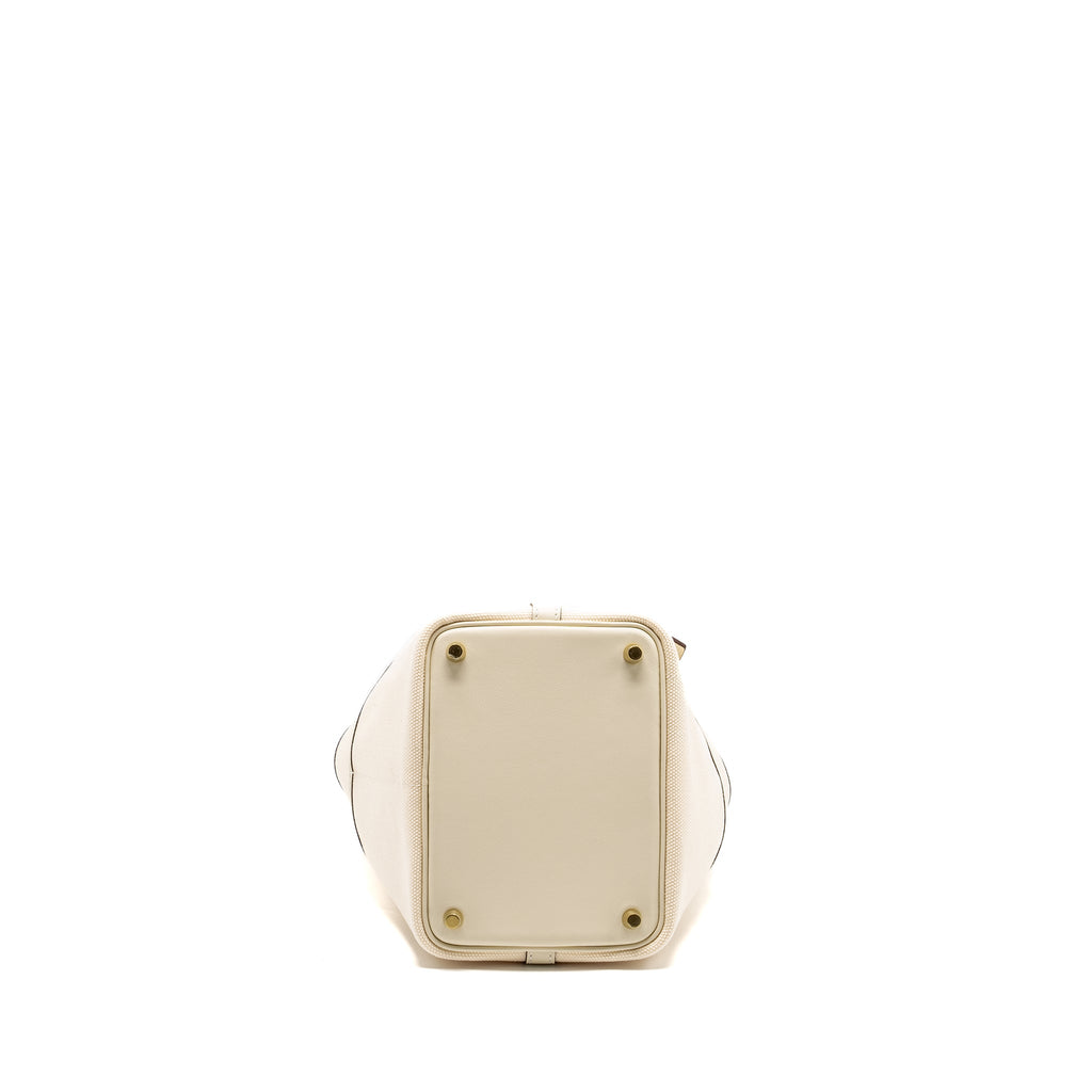 HERMES PICOTIN CARGO 18 LOCK BAG SWIFT / TOILE CANVAS NATA GHW