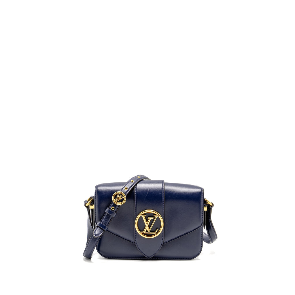 LOUIS VUITTON PONT 9 CALFSKIN DARK BLUE GHW