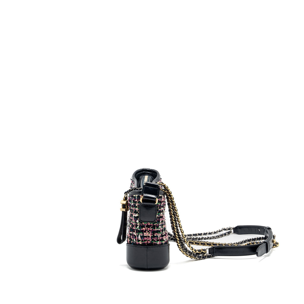 CHANEL SMALL GABRIELLE HOBO BAG TWEED/CALFSKIN MULTICOLOUR/MULTICOLOUR HARDWARE