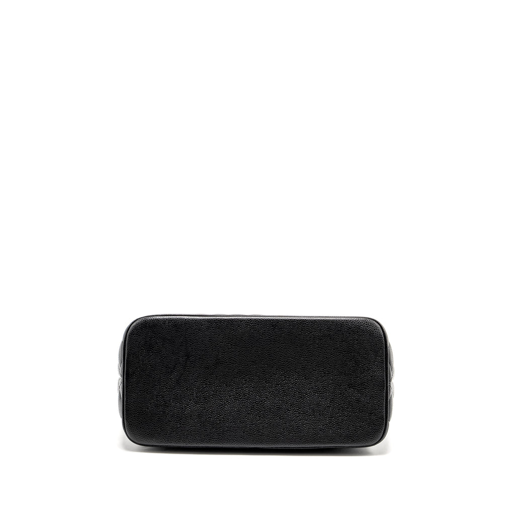 CHANEL MEDALLION TOTE BAG CAVIAR BLACK SHW