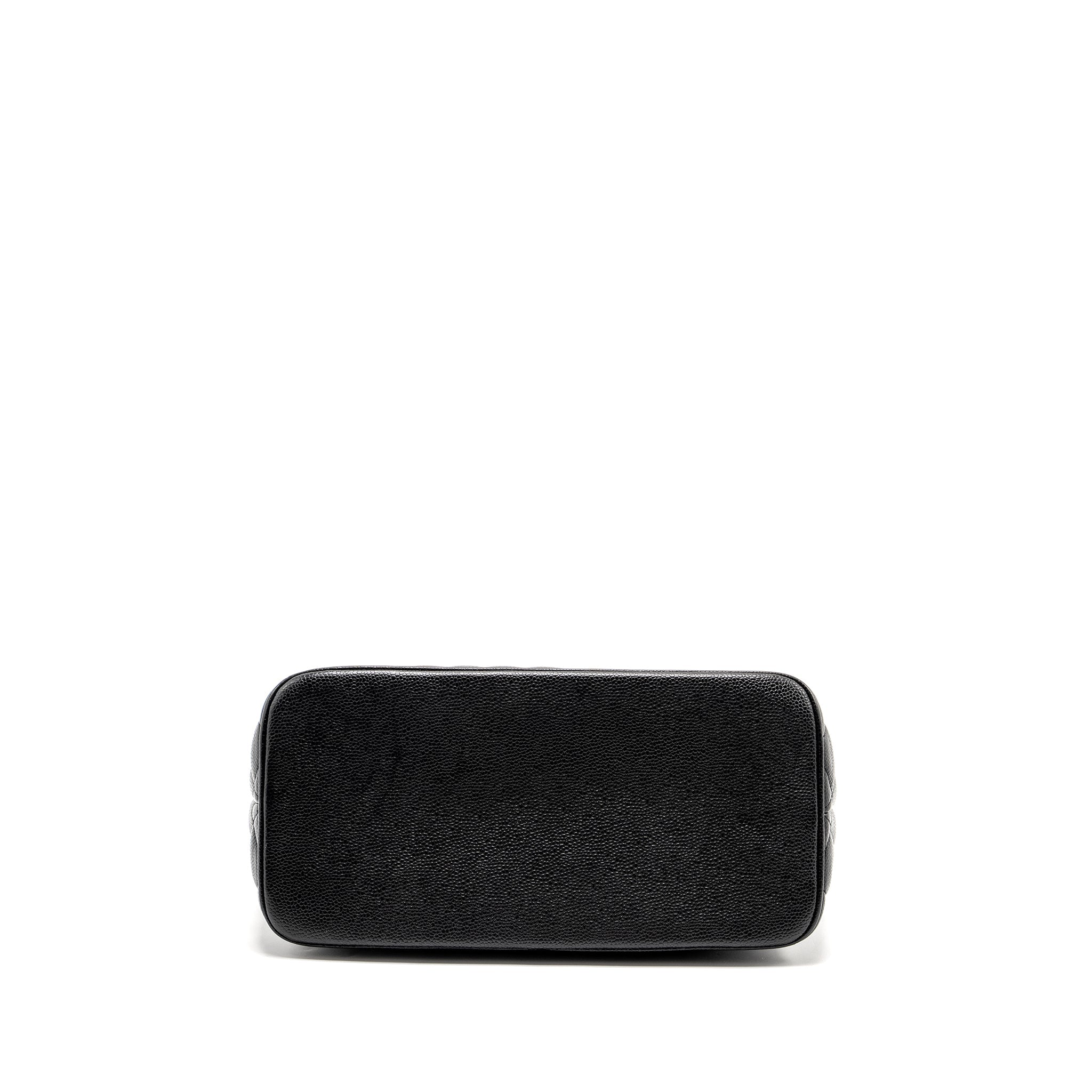 CHANEL MEDALLION TOTE BAG CAVIAR BLACK SHW