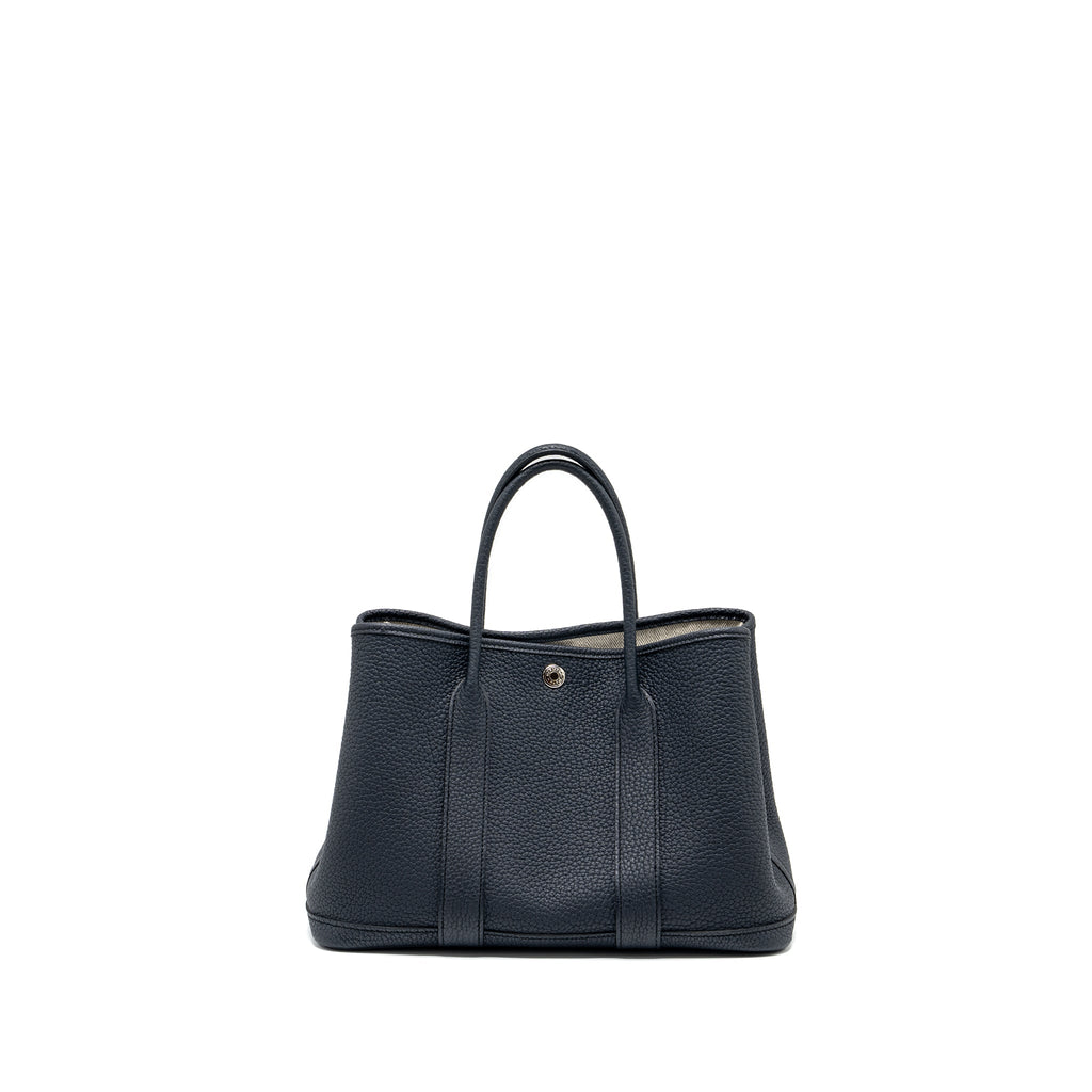 HERMES GARDEN PARTY 30 NEGONDA BLEU INDIGO SHW