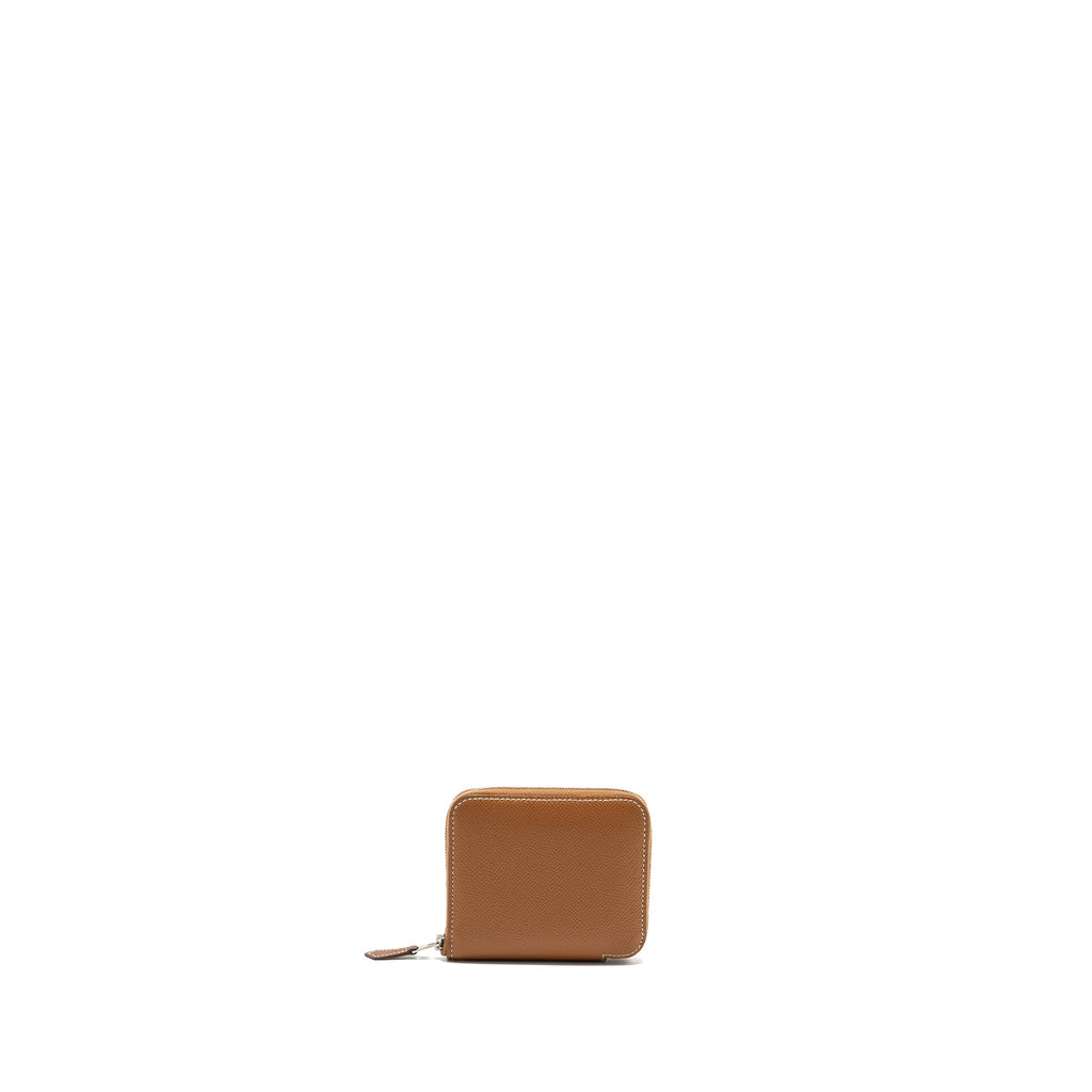 HERMES SILK’IN COMPACT WALLET EPSOM GOLD / MULTICOLOUR SHW
