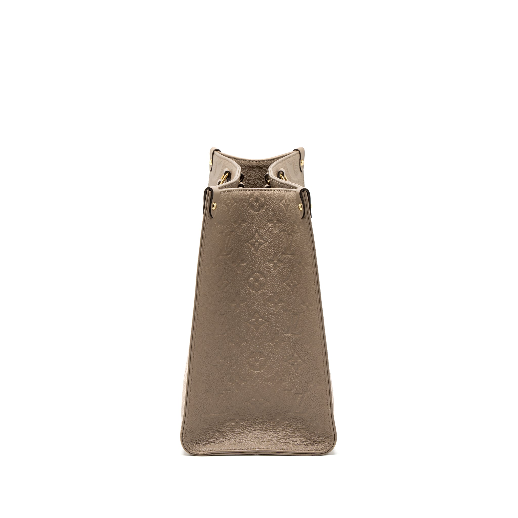 LOUIS VUITTON ON THE GO MM MONOGRAM EMPREINTE TOURTERELLE GHW