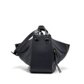 LOEWE MEDIUM HAMMOCK BAG GRAINED CALFSKIN DARK BLUE GHW