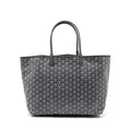 GOYARD SAINT LOUIS PM TOTE BAG GOYARDINE CANVAS GREY SHW