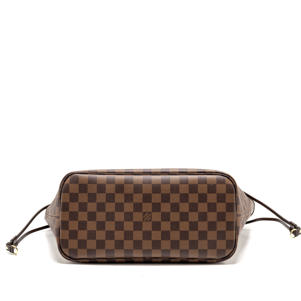 LOUIS VUITTON NEVERFULL MM DAMIER EBENE GHW