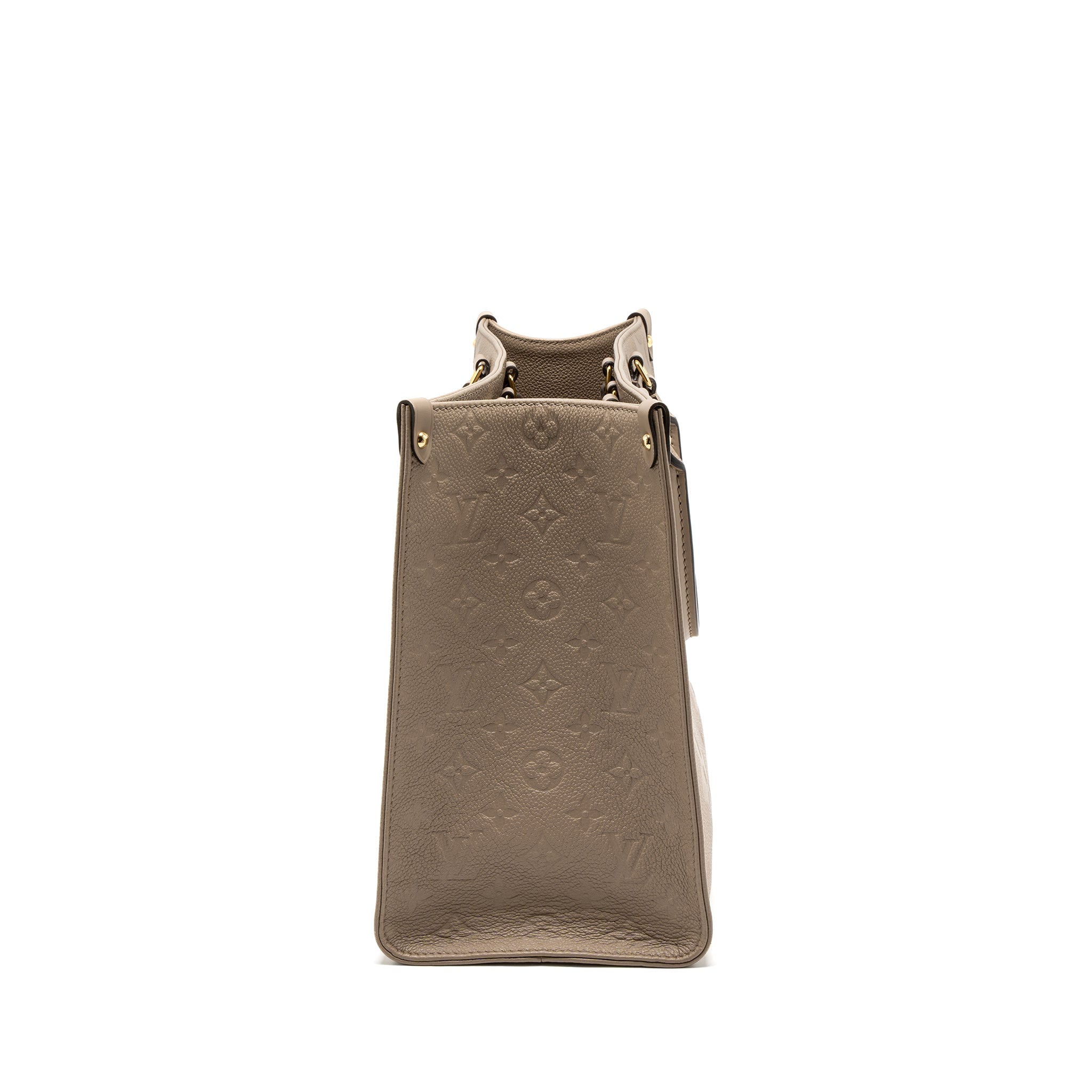 LOUIS VUITTON ON THE GO MM MONOGRAM EMPREINTE TOURTERELLE GHW
