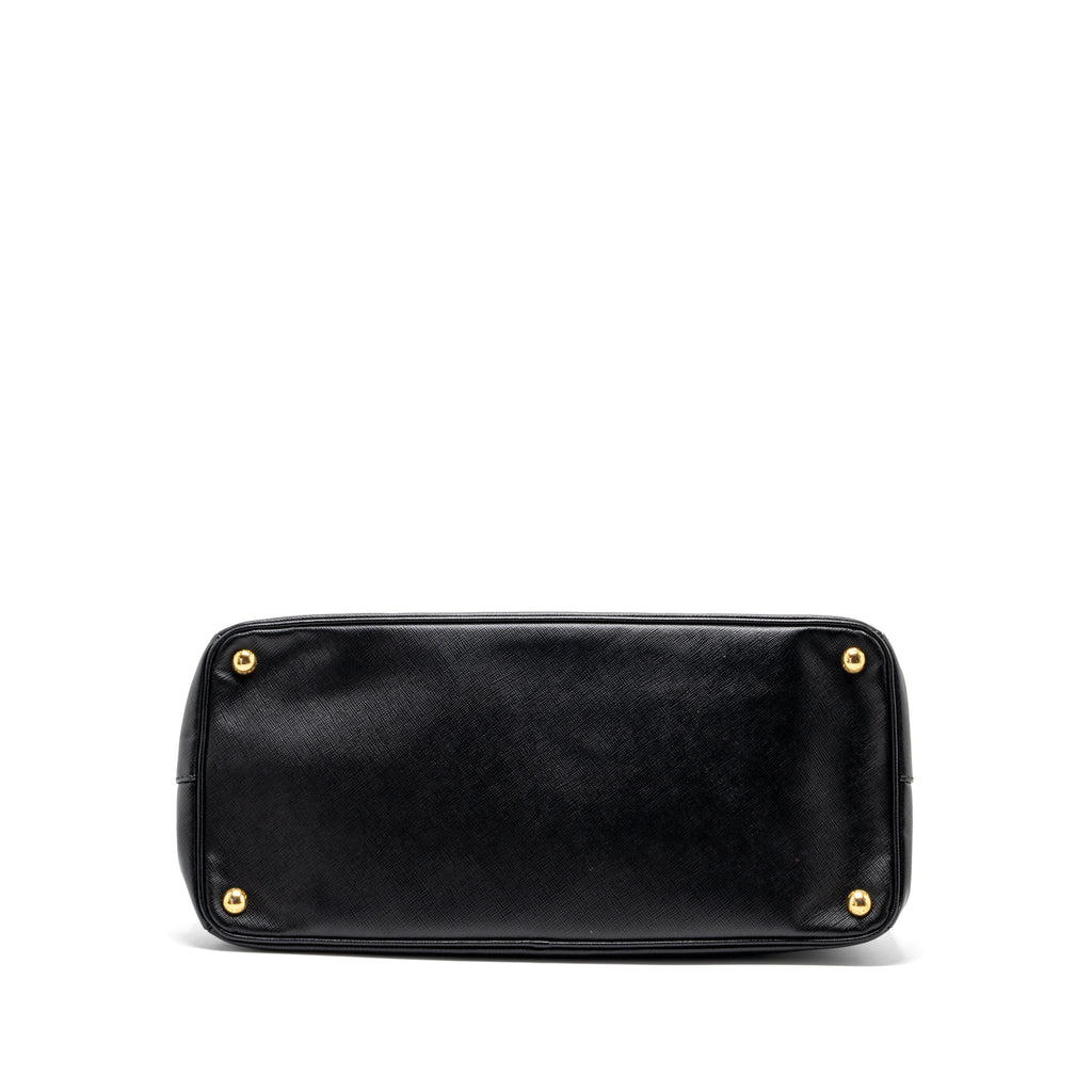 PRADA SAFFIANO TOTE BAG CALFSKIN BLACK GHW