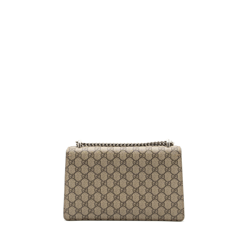 GUCCI SMALL DIONYSUS GG SHOULDER BAG GG SUPREME CANVAS/ RED SHW