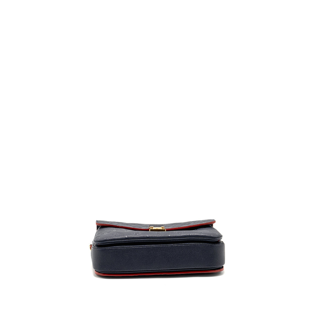 LOUIS VUITTON POCHETTE METIS MONOGRAM EMPREINTE MARINE/ROUGE GHW