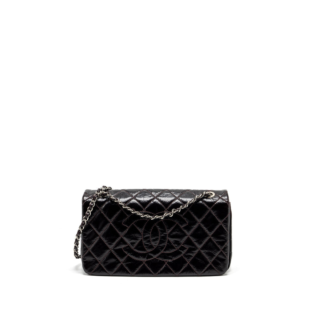 CHANEL 31 RUE CAMBON FLAP BAG CALFSKIN DARK RED SHW