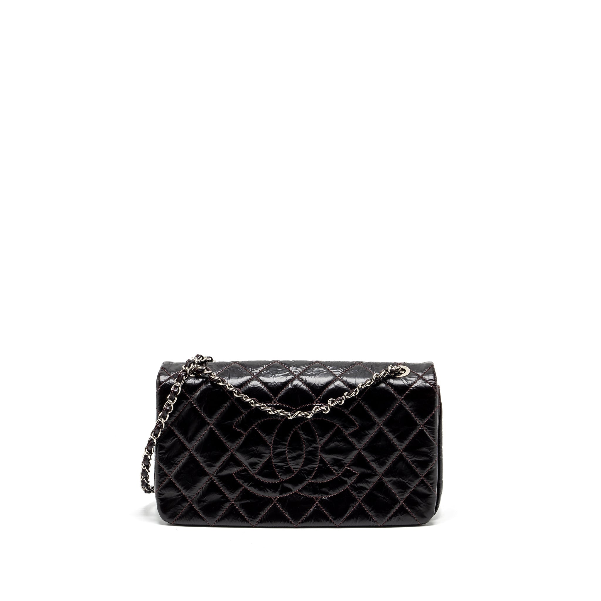 CHANEL 31 RUE CAMBON FLAP BAG CALFSKIN DARK RED SHW