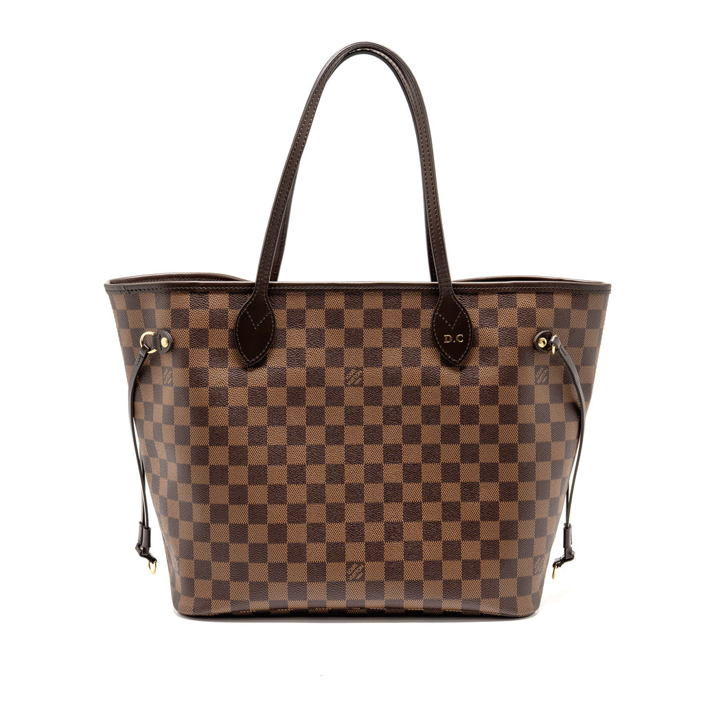 LOUIS VUITTON NEVERFULL MM DAMIER EBENE GHW