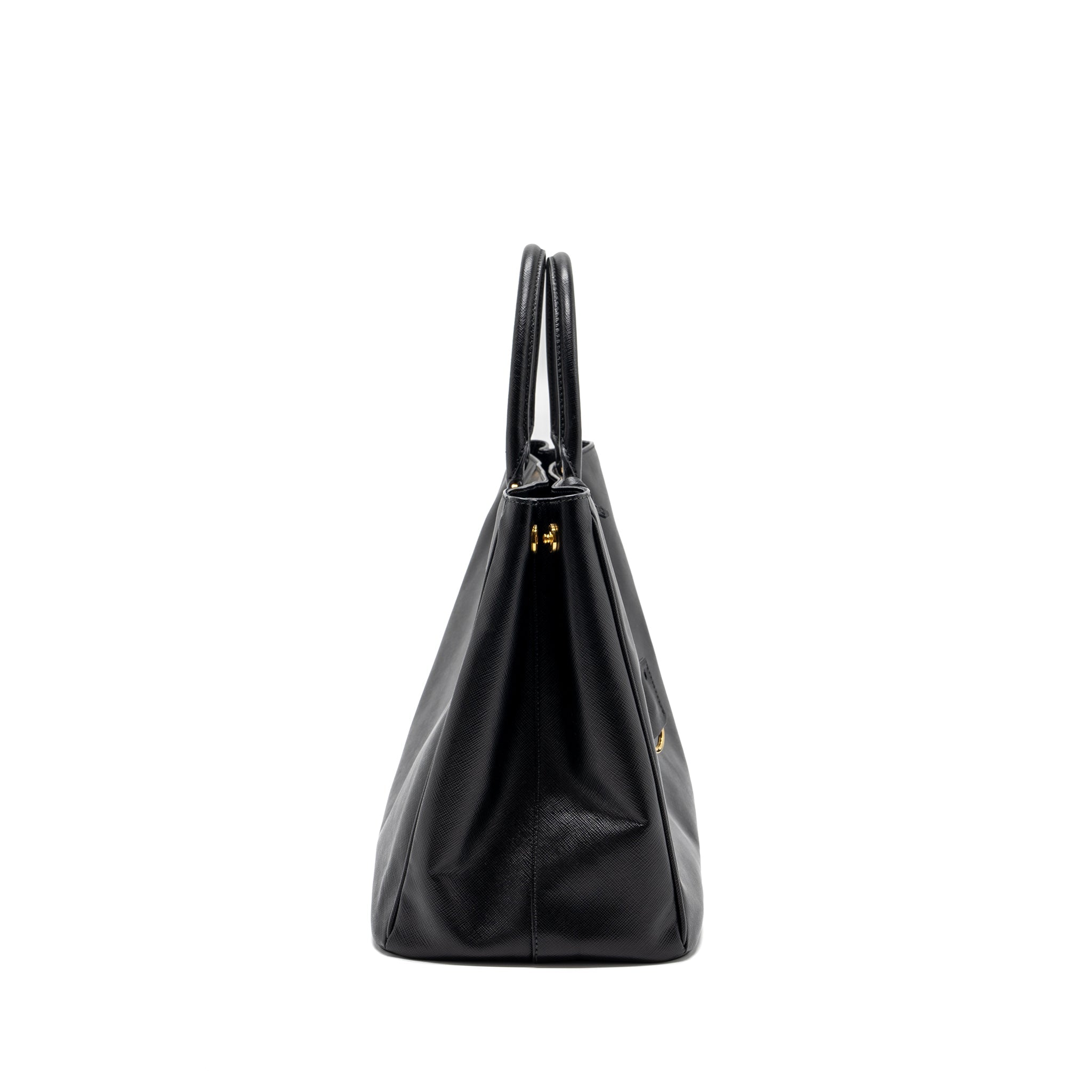 PRADA SAFFIANO TOTE BAG CALFSKIN BLACK GHW