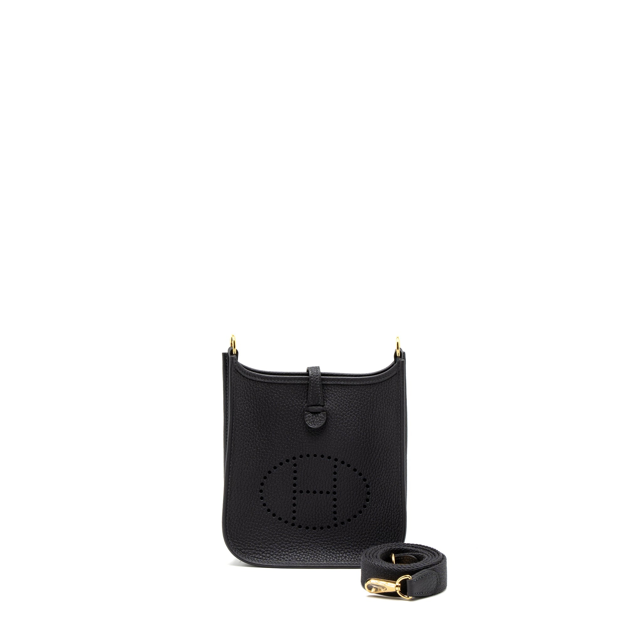 HERMES MINI EVELYNE CLEMENCE CABAN GHW