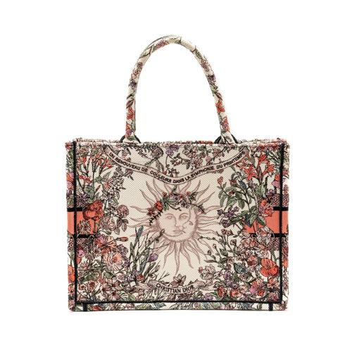 DIOR MEDIUM BOOK TOTE LIMITED EDITION CANVAS MULTICOLOUR