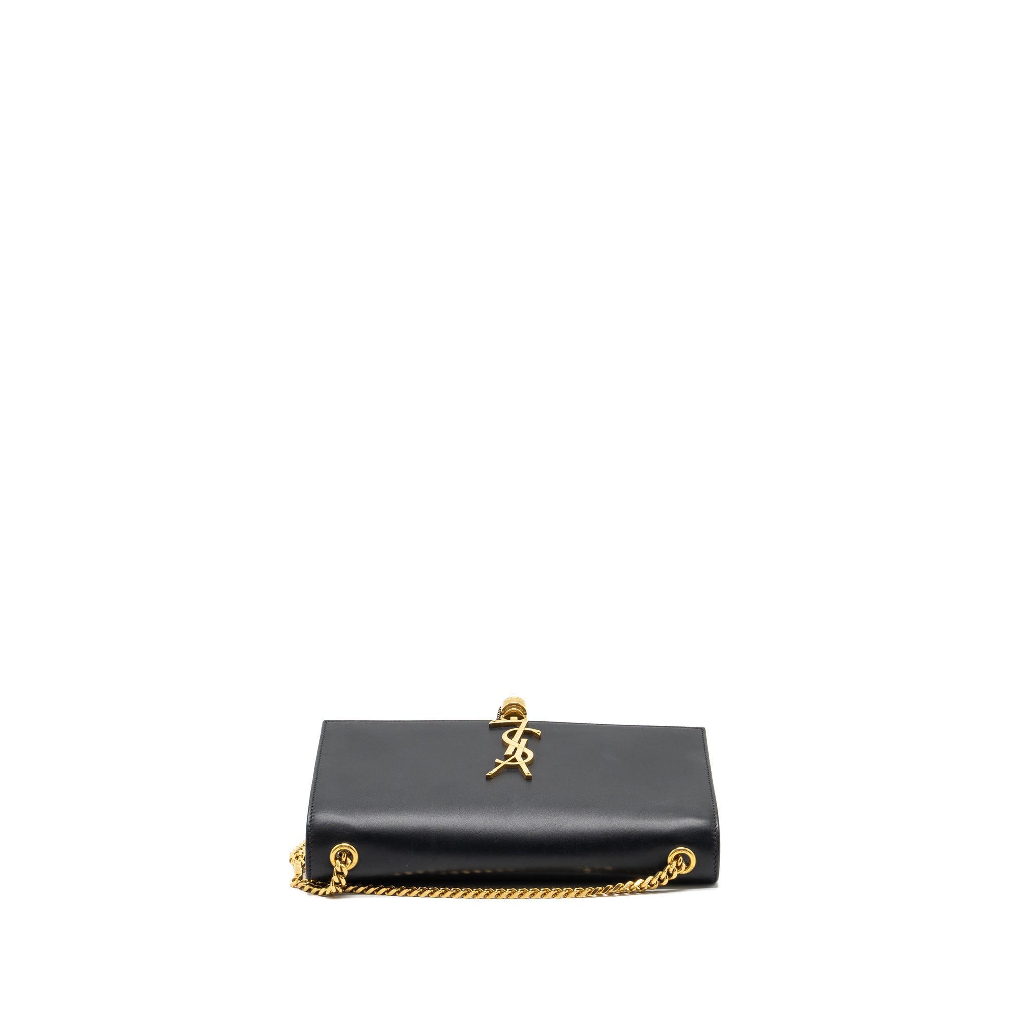 SAINT LAUREN MEDIUM KATE WITH TASSEL CALFSKIN BLACK GHW
