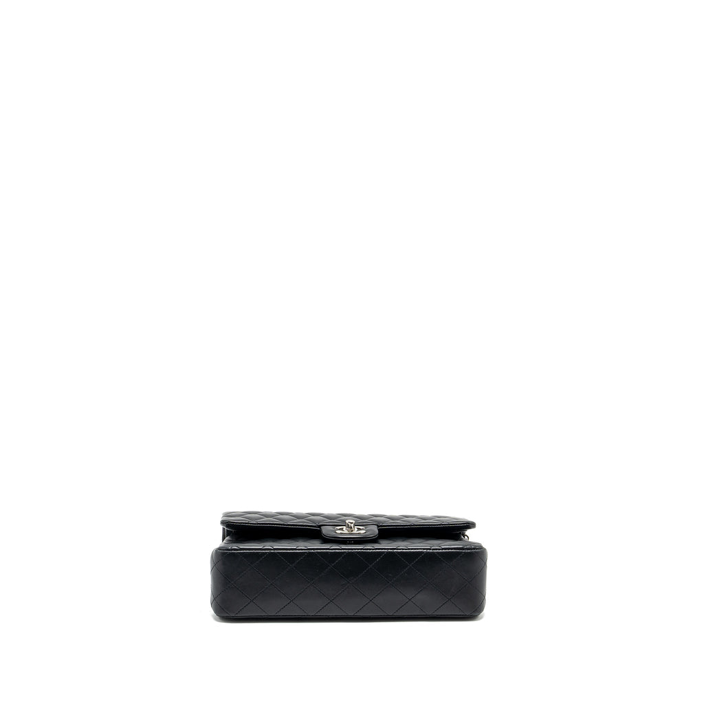 CHANEL MEDIUM CLASSIC DOUBLE FLAP BAG LAMBSKIN BLACK SHW