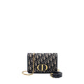 DIOR 2-IN-1 30 MONTAIGNE POUCH DIOR OBLIQUE JACQUARD BLUE GHW