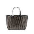 GOYARD SAINT LOUIS PM TOTE BAG GOYARDLINE CANVAS BLACK SHW