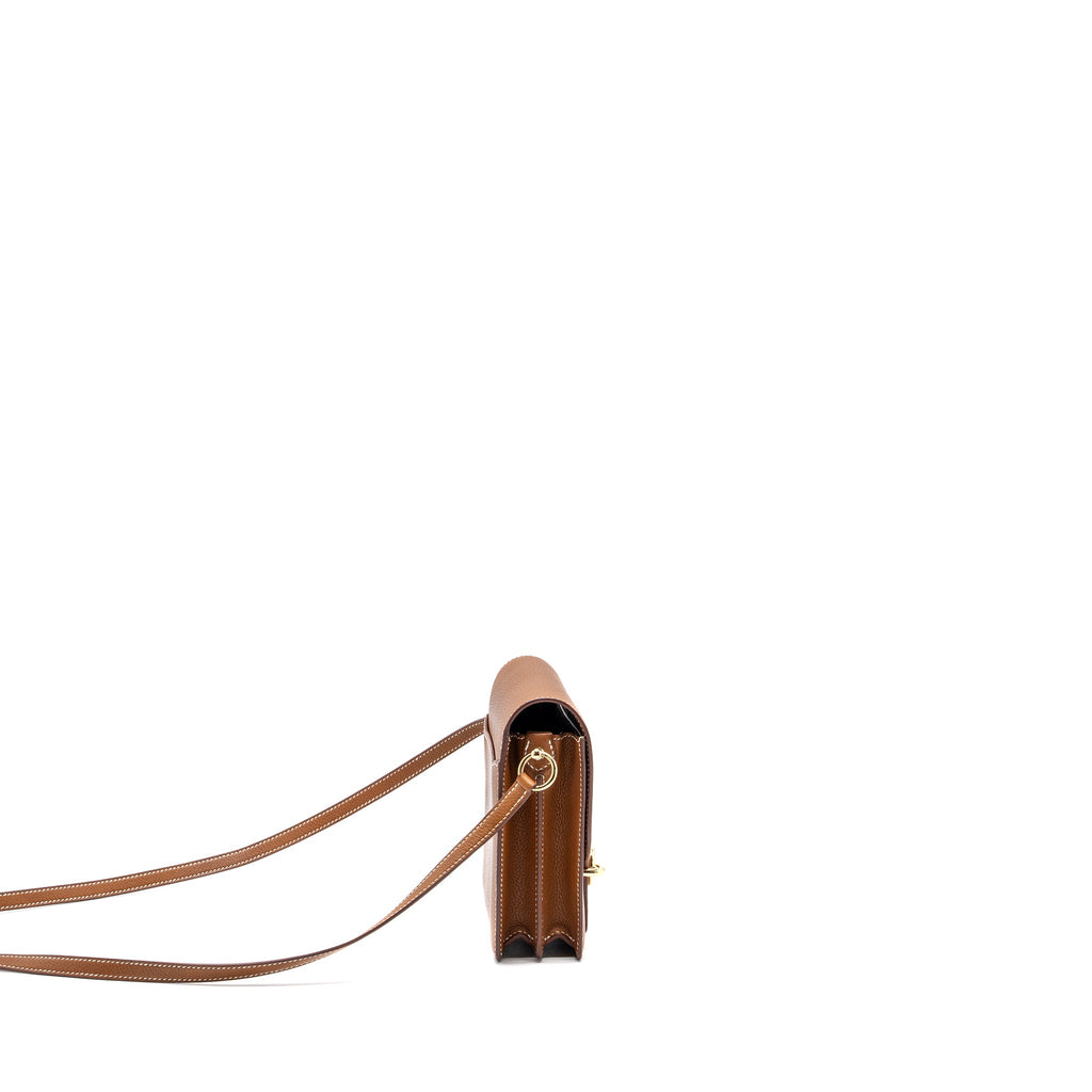 HERMES MINI ROULIS BARENIA FAUBOURG 34 FAUVE LGHW