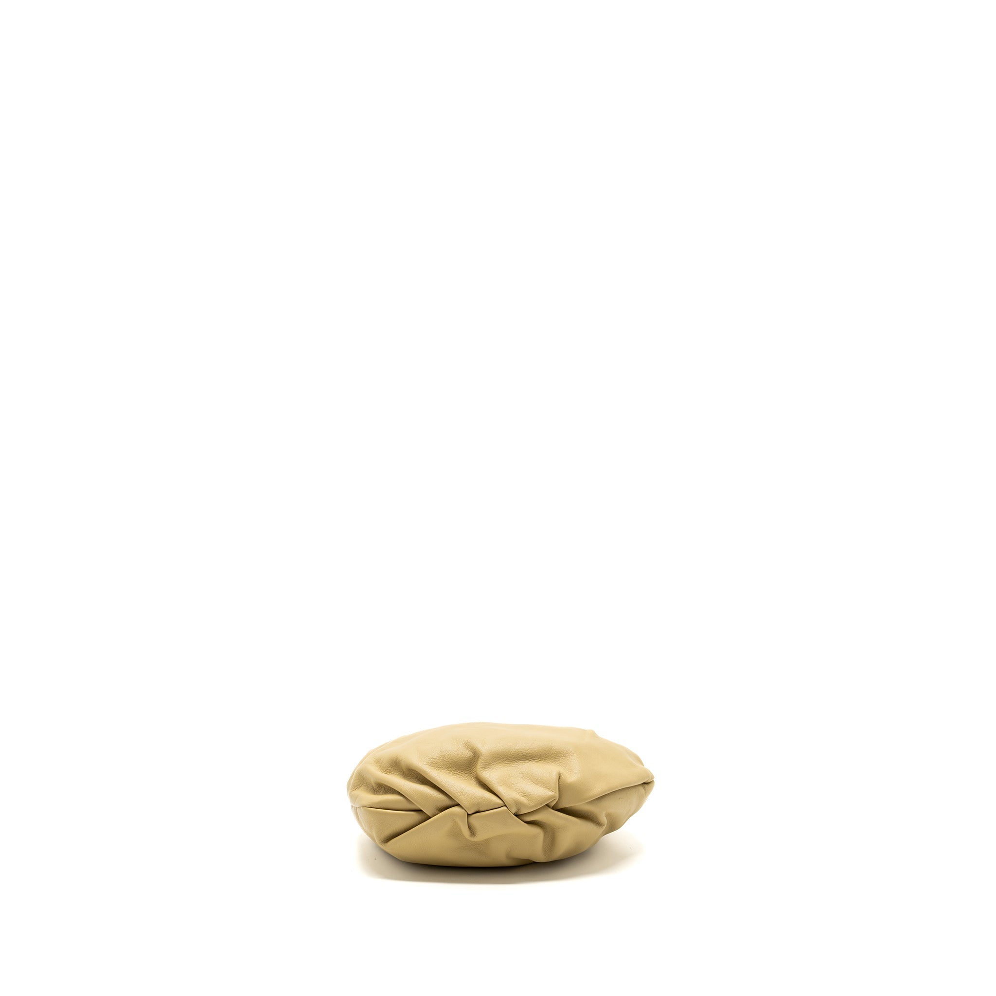 BOTTEGA VENETA MINI BULB BUCKET BAG LEATHER MUSTARD YELLOW GHW